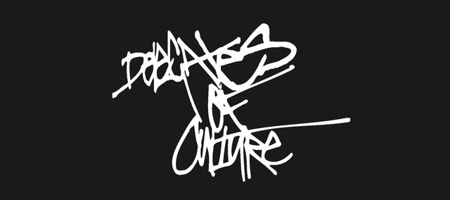 The Delegates of Culture logo in the style of a graffiti tag.